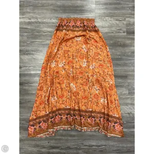 Skirt Maxi By Cmc In Orange & Red. Size: Xl