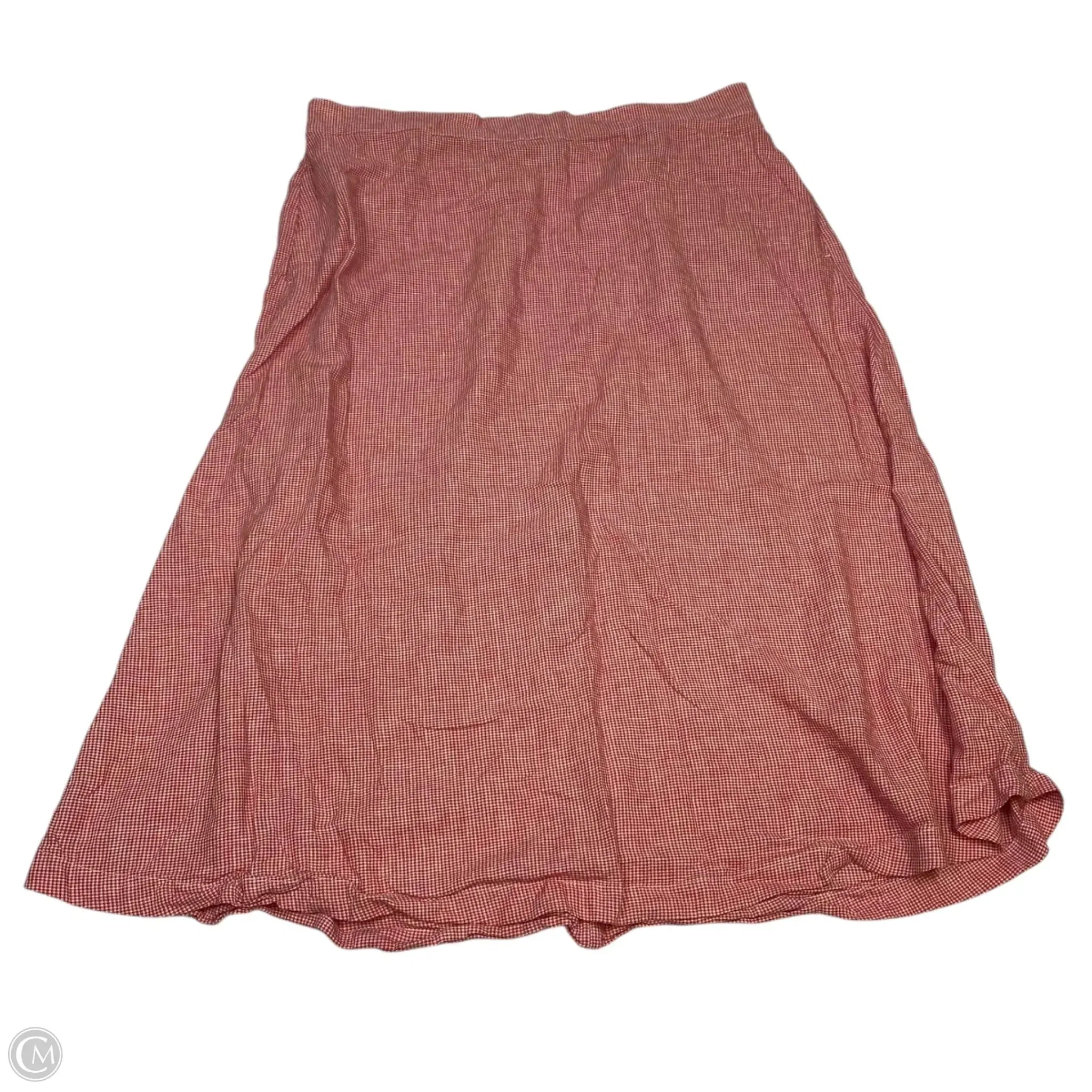 Skirt Midi By Croft And Barrow In Red & White. Size: Xxl