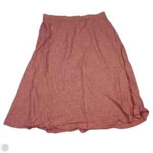 Skirt Midi By Croft And Barrow In Red & White. Size: Xxl
