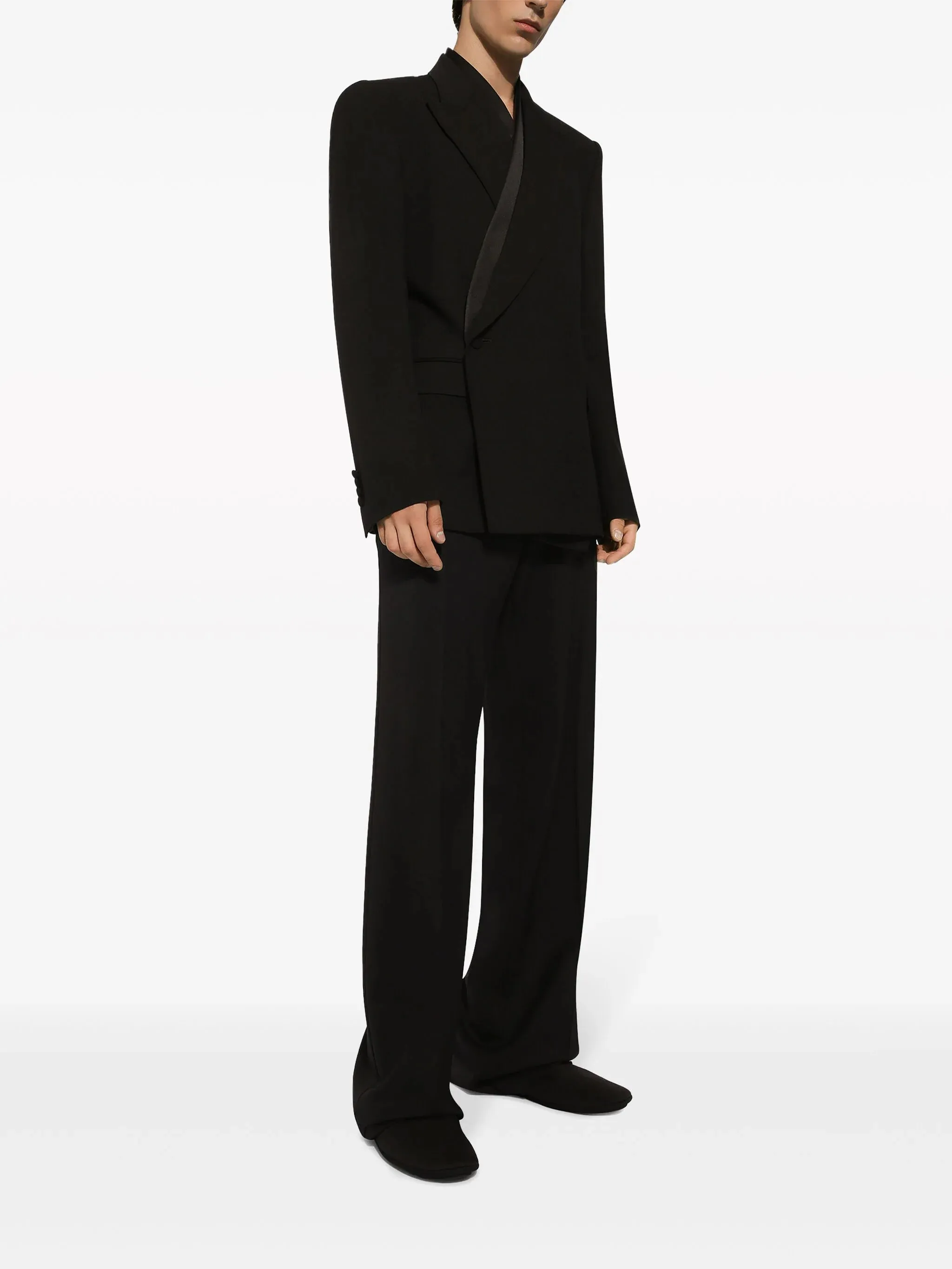 Straight-Leg Wool Trousers