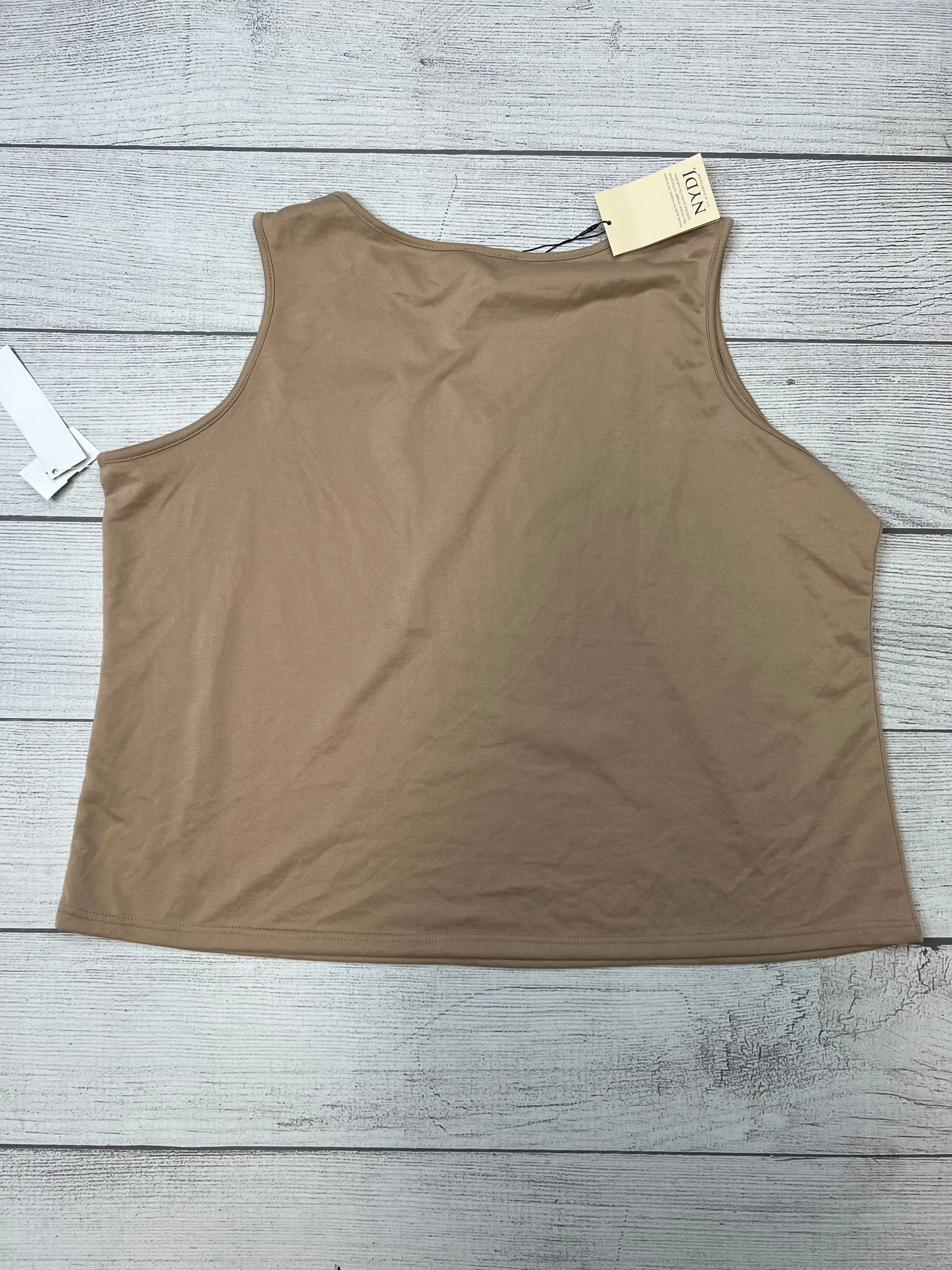 Tan Top Sleeveless Basic Not Your Daughters Jeans. Size 1x