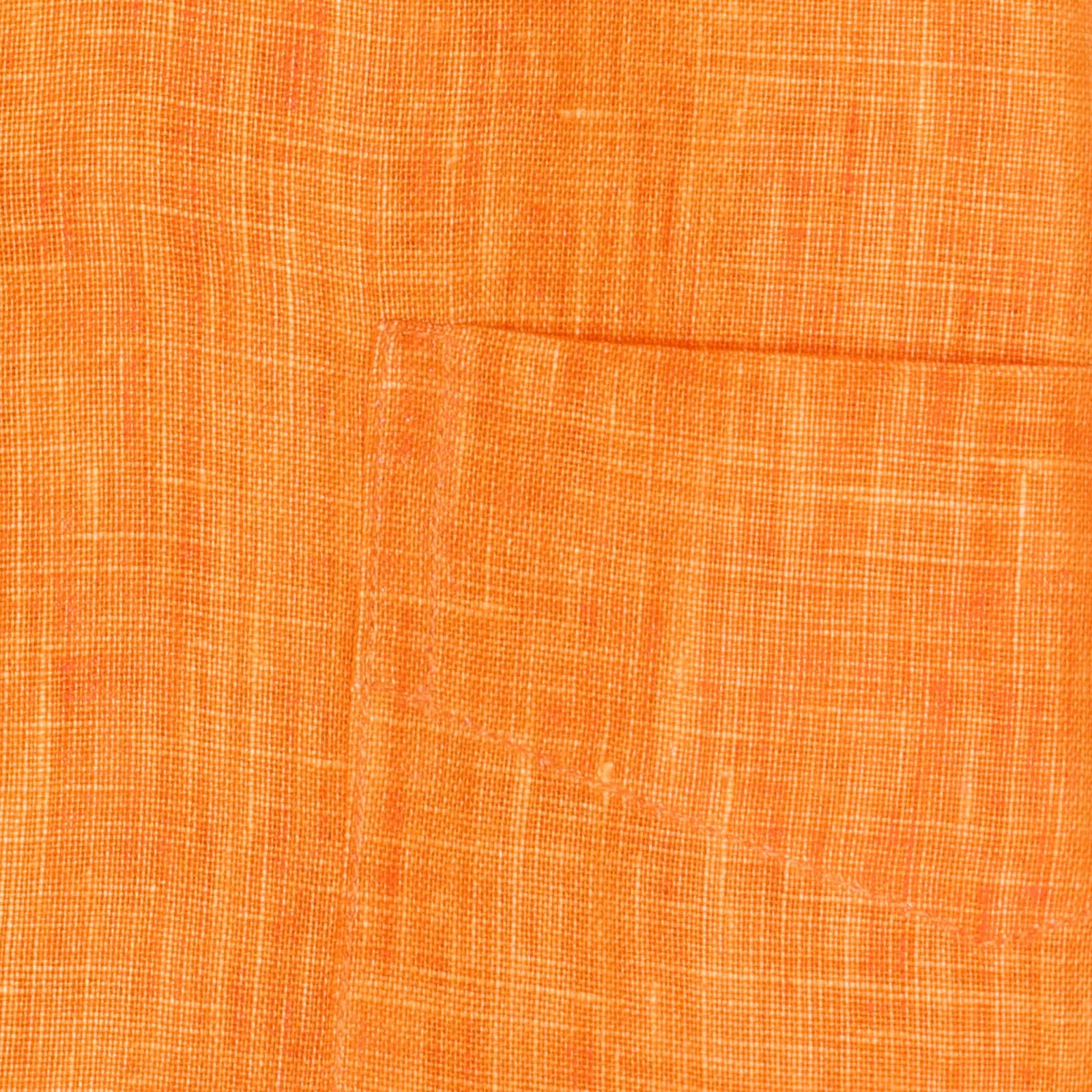 VANNUCCI Milano Orange Masters of Linen Dress Shirt EU S NEW US 15