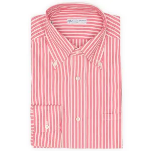 VANNUCCI Pink Striped Cotton Button Down Dress Shirt EU 39 NEW US 15.5