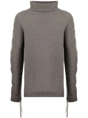Whipstitch-Detail Merino Jumper